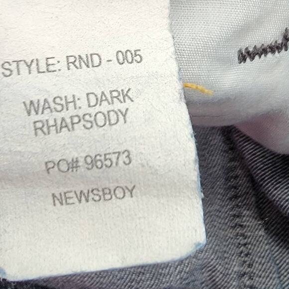 Robert Rodriguez RND Newsboy Dark Rhapsody Pleated Taper Leg Jeans - Size 28 - Picture 9 of 9